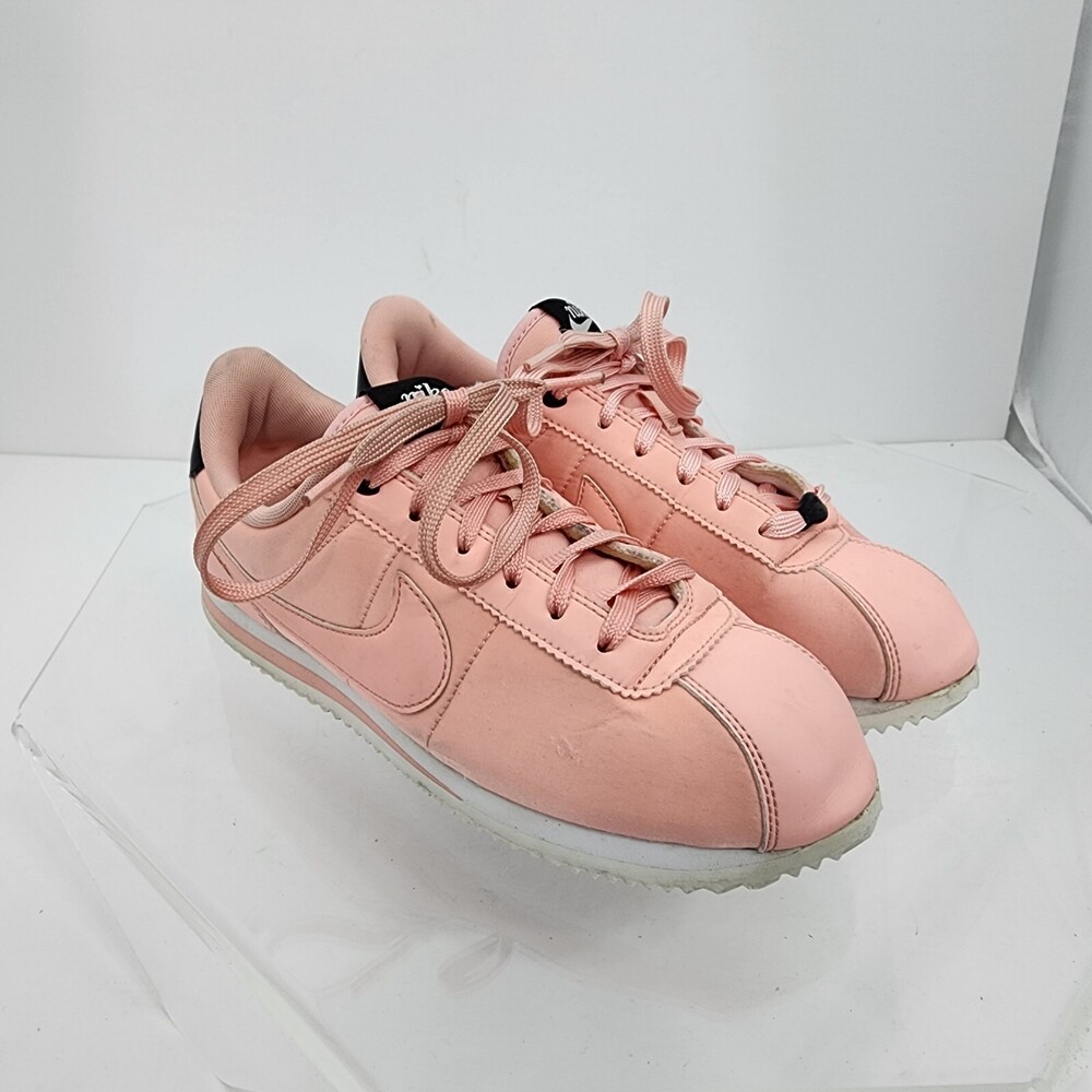 Nike Cortez Youth 7 Y/8.5 Coral Pink TXT VDAY Valentines Day AV3519-600 Sneakers - Picture 4 of 11